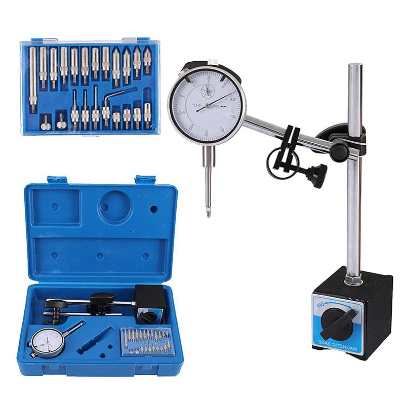 CRID Auto Repair Universal Magnetic Meter Base with Fine-tuning Magnetic Meter Base Set Dial Indicator Magnetic Meter