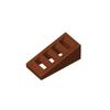 20pcsMOC Assembles Particles 61409 Slope 18° 2 X 1 X 2/3 with 4 Slots Building Block Part DIY Bricks Bulk Model Educational Toy