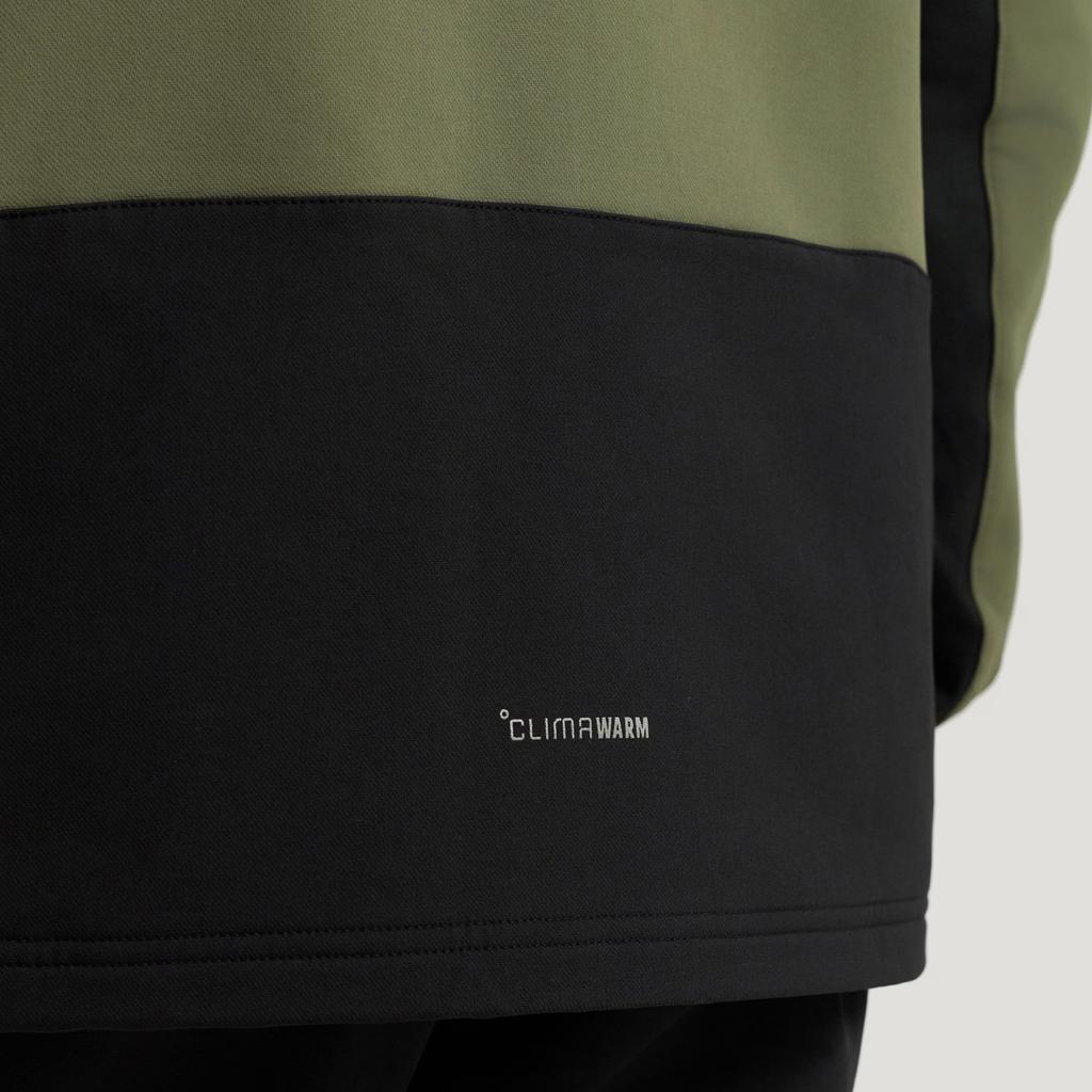 Adidas CLIMAWARM Jackets Men's Strata Olive Green/Black Hooded Moderate Soft Shell KQ5550