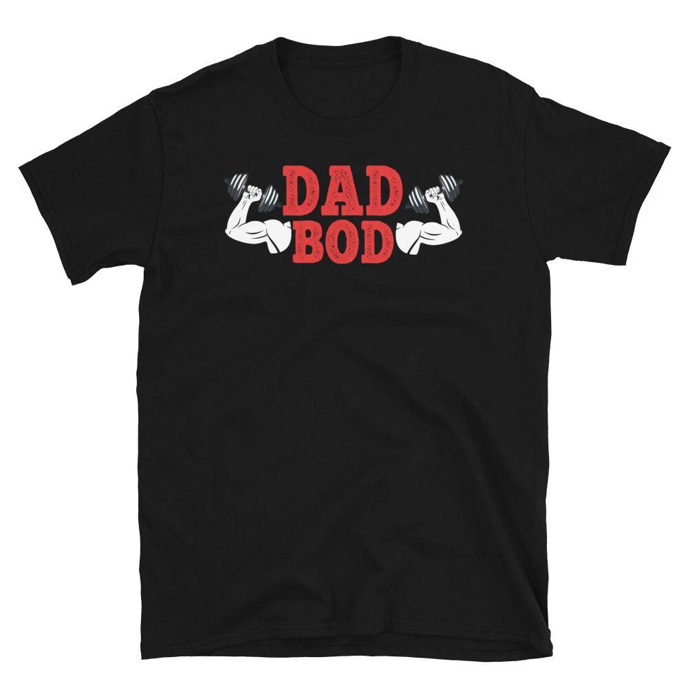 Weightlifting Strength Training Dad Bod T-Shirt L