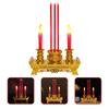 Incense Burner LED Lamp Chinese Candlestick Temple Decoration Lights for Tealight Holder