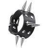 Punk Pu Leather Bracelet Gothic Rock Unique Rivet Stud Wide Cuff Unisex Bangle  Wristband Adjustable Party Jewelry