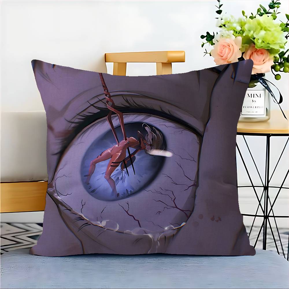 Аниме Наволочка для подушки E-Евангелионы Обивка Диванная подушка Домашний декор Наволочка 12x12Inch