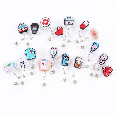 Holder Students Card Hospital Badge Holder Retractable Badge Reel ID Card Clips Nurse Badge Holder