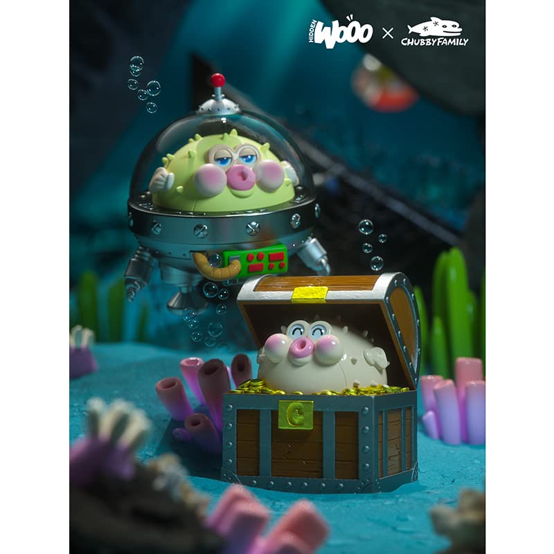 HIDDEN WOOO x CHUBBY FAMILY CHUBBYPOPO Ocean Series TRADITION PVC Trading Figure Box of 9 VER.