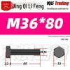 12.9 Grade High-Strength Blackened Hex Bolt M22-M48