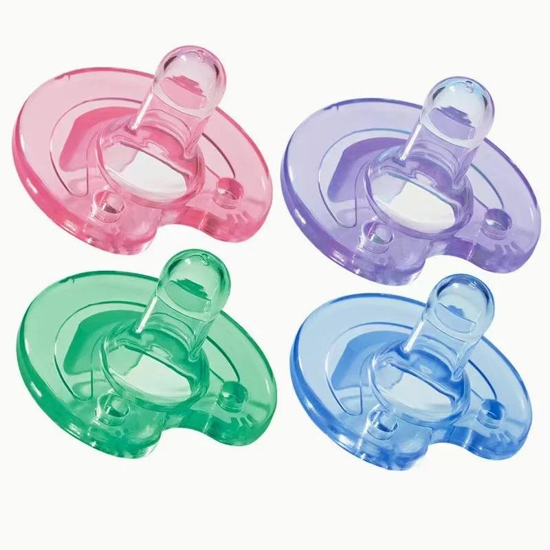 0-3 Years Silicone Round Pacifier Baby Teether Bear Smiley Cat Silicone Pacifier Bisphenol Free Perfect Gift for Newborns