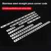 1PC Stainless Steel Flat Corner Bracket Mending Joining Plate Repairing Fixing Connector Furniture Cabinet Shelves Brace Parts