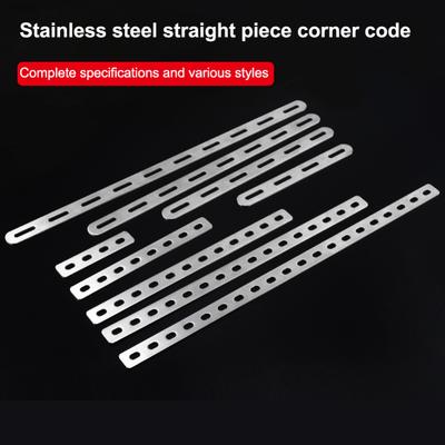 1PC Stainless Steel Flat Corner Bracket Mending Joining Plate Repairing Fixing Connector Furniture Cabinet Shelves Brace Parts