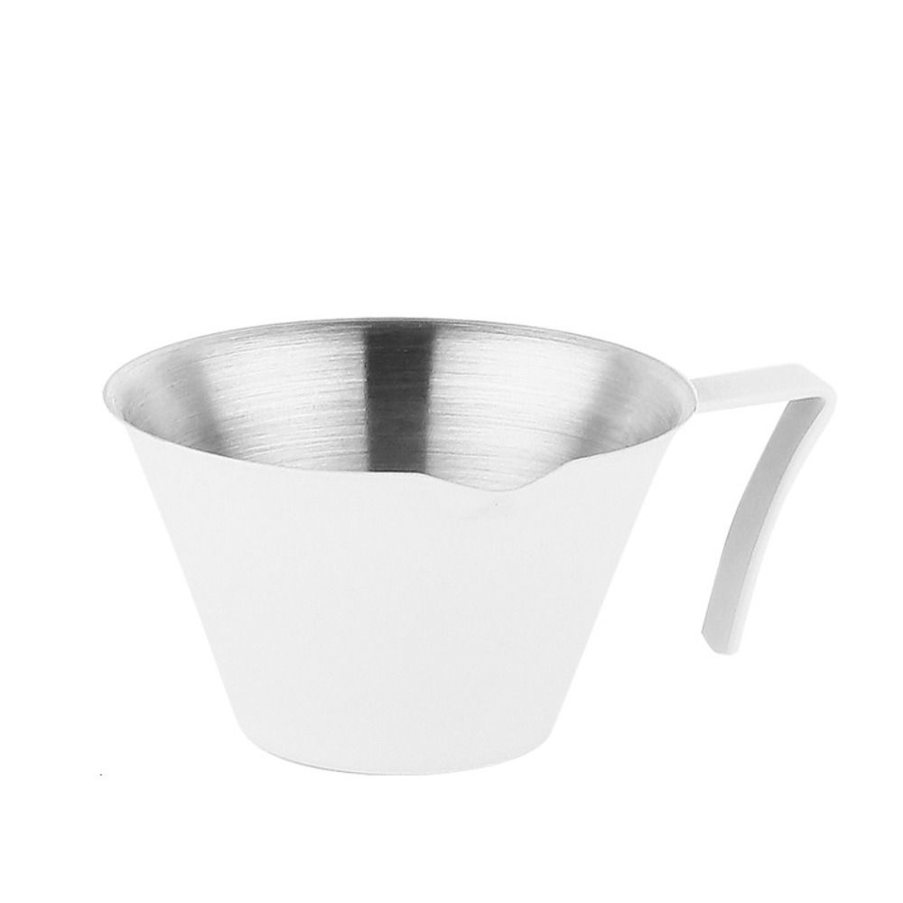 Stainless Steel Espresso Measuring Cup Ergonomic Handle Espresso Shot Pot Kitchen белый