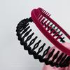 Washing Face Headband for Women Flocking Headband with Teeth Broken Hair Tidying Hair Pressing Non-slip Hairpin Headdress