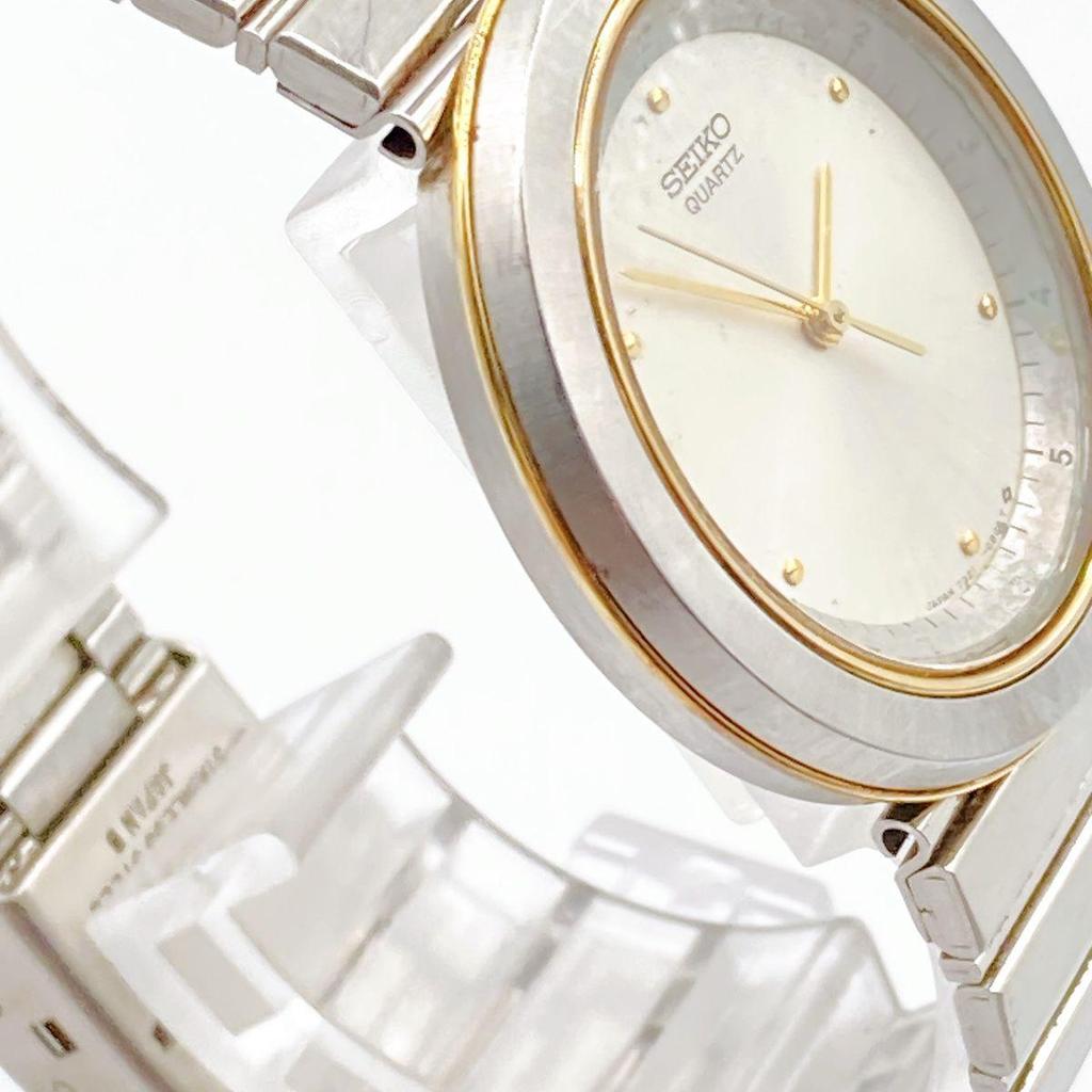 Used 427 SEIKO Men's Watch Quartz Working 80s Vintage Silver