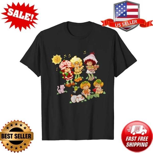 Vintage Strawberry Shortcake Shirt, Cartoon Friends Nostalgia Shirt, 80s Cartoon 3XL