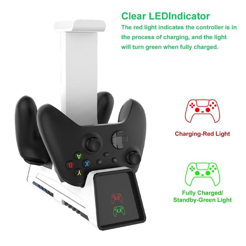Vertical Stand For Console Dock Mount Supporter Base Holder for Gaming Console Headphone Storage Rack Accessories