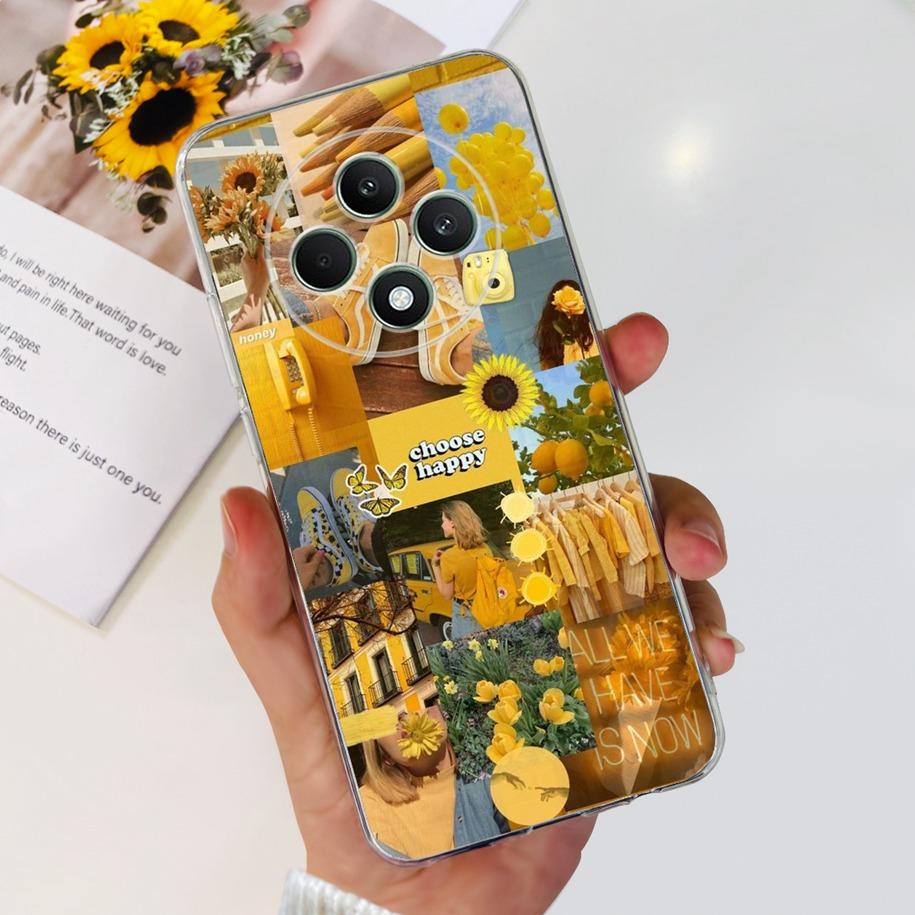 For Oppo Reno12 F Case CPH2637 Shockproof Cover Cute Cat Cartoon Soft Slim Clear Phone Cases For OPPO Reno 12F 4G CPH2687 Fundas