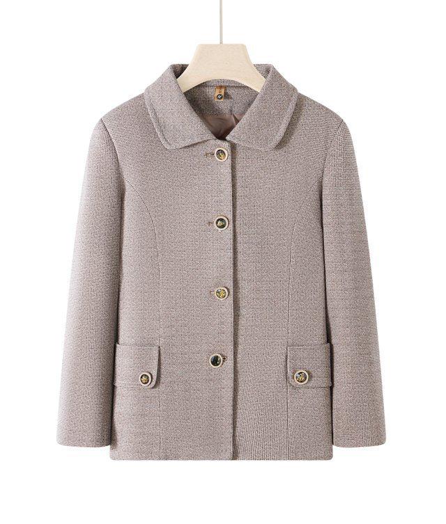 Autumn 2025 Mid-Length Jacket for Middle-Aged and Elderly Women