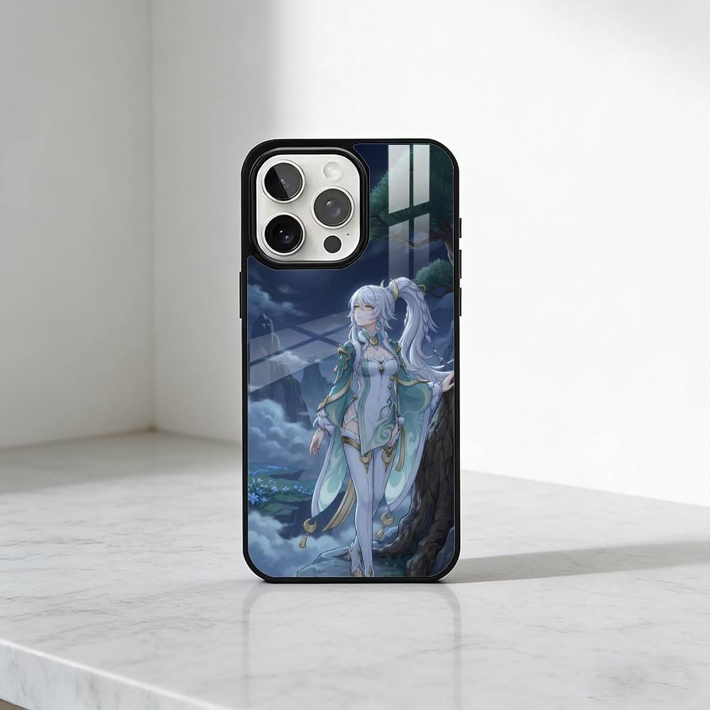 ZiBai G-Genshin I-Impact Phone Case For iPhone17,16,15,14,13 Plus,Pro Max Magnetic For Magsafe Wireless Charging