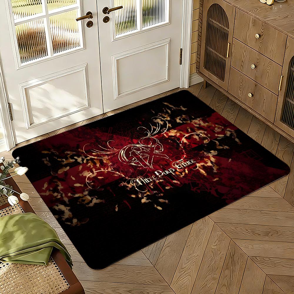 Three D-Days Grace Floor Mat Soft Thickened Absorbent Non-Slip Bedroom Living Room Door Mat Home Decor Flannel Rugs