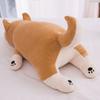 Long Cartoon Shiba Dog Plushie Pillow Stuffed Animals Pillows Cute for Sleeping Hugging Soft Toy Kids Adults Gift