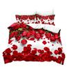 Spring And Summer Flowers 3D Digital Printing Three-Piece Quilt Cover Flowers