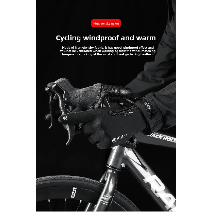 Vilico Touchscreen Ski Gloves Windproof Wear-Resistant Anti-Slip Waterproof for Cycling Fishing Cozy Autumn Winter Hand Gear