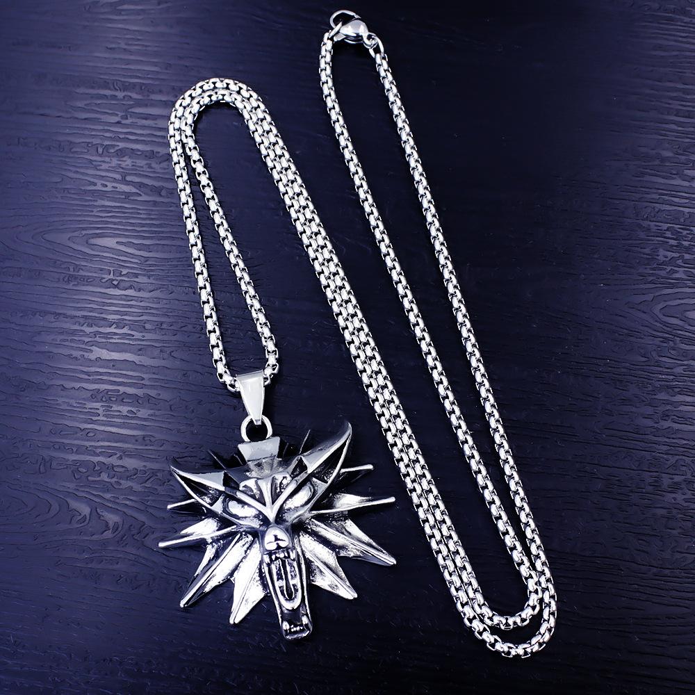 Necklace Retro Fashion Wolf Head Pendant