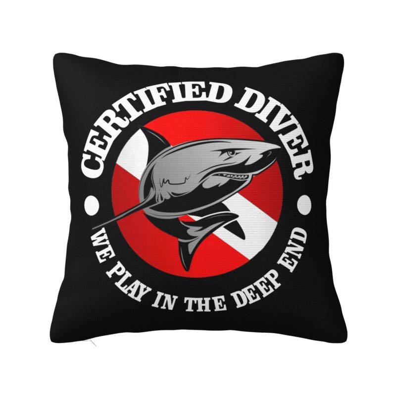 Scuba Diving Life Is Better Underwater Throw Pillow Covers Decoracion Dive Divers Sofa Chair Cushion Cover Polyester Pillowslip 30x30cm
