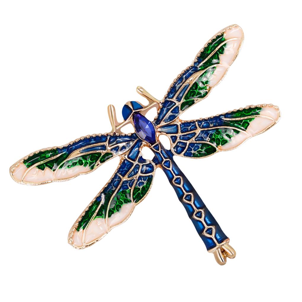 Women Rhinestones Clothes Brooch Insect Shaped Alloy Scarf Pin Girls Shirt Breastpin Corsage Badge