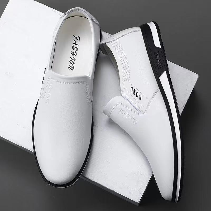 Leather Casual Shoes Man Black Loafers Shoes Men Luxury Designer Slip On Shoes for Men 2025 Zapatos De Hombre Chaussure De Homme