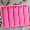 Bookmark Mould Rectangle Silicone Mold Making Epoxy Resin Jewelry Art Craft Hanging Hole Tool for Craft Making 5 In 1