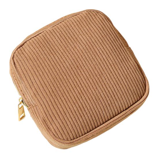 

Косметичка с застежкой-молнией, водонепроницаемая, портативная, компактная, дизайн, органайзер для гигиенических салфеток, сумка для хранения косметики коричневый