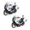 1:10 Alloy Police Motorcycle Pull-Back Toy with Lights & Sound - Gift Box Racing Model