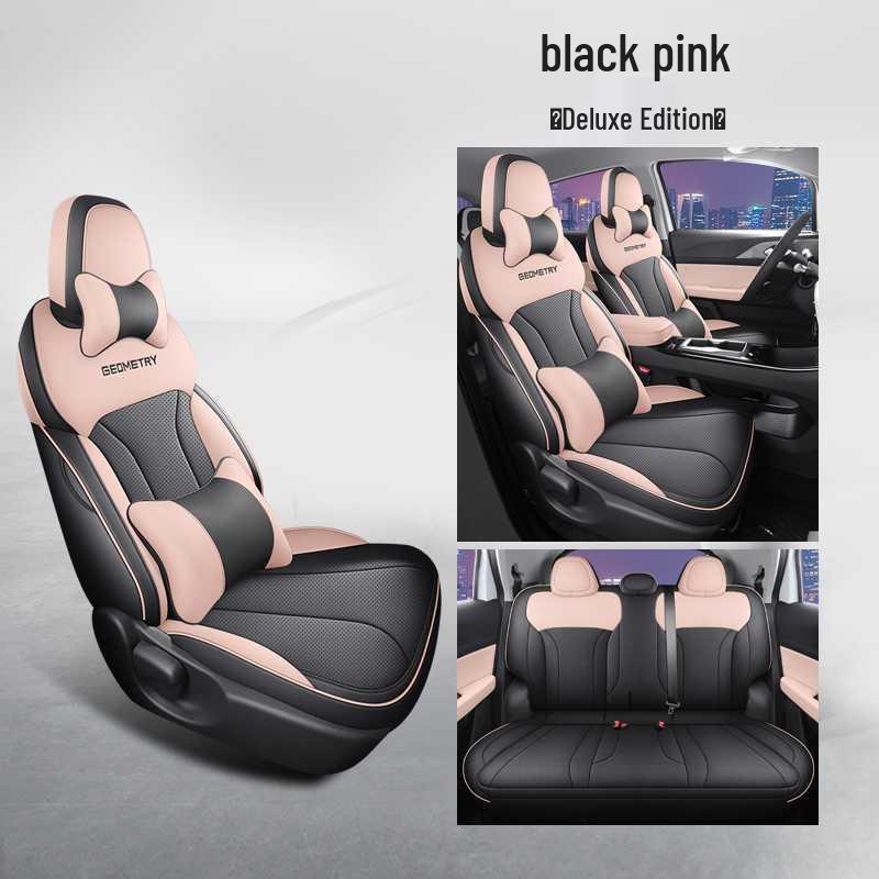 Jihe E Pokrowiec na siedzenie samochodowe Firefly Pełne pokrycie Uniwersalny - Specjalna skórzana poduszka na cztery pory roku