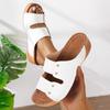 Fashion Summer Women Wedge Sandals Premium Orthopedic Open Toe Sandals Vintage Anti-slip Leather Casual Female Platform Retro Shoes