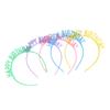 10Pcs Birthday Headband Bright Rich Colors Lightweight Comfortable Exquisite Durable Happy Birthday Headband