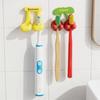 Self Adhesive Silicone Toothbrush Holder Space Saving Plug Storage Rack Razor Holder  For Bathroom