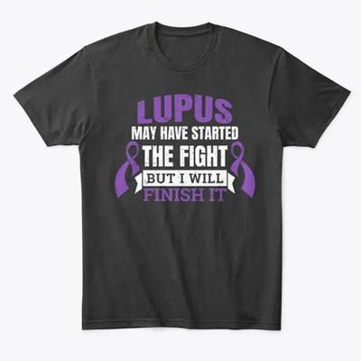 Lupus Awareness Started The Fight Premium T Shirt Made In USA S 5XL
