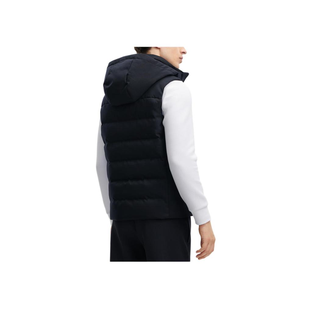 Fila 2023 Winter New Simple Fashion Basic Warm Hooded Down Vest Men Tops Legendary-Blue F11M341902F-NV