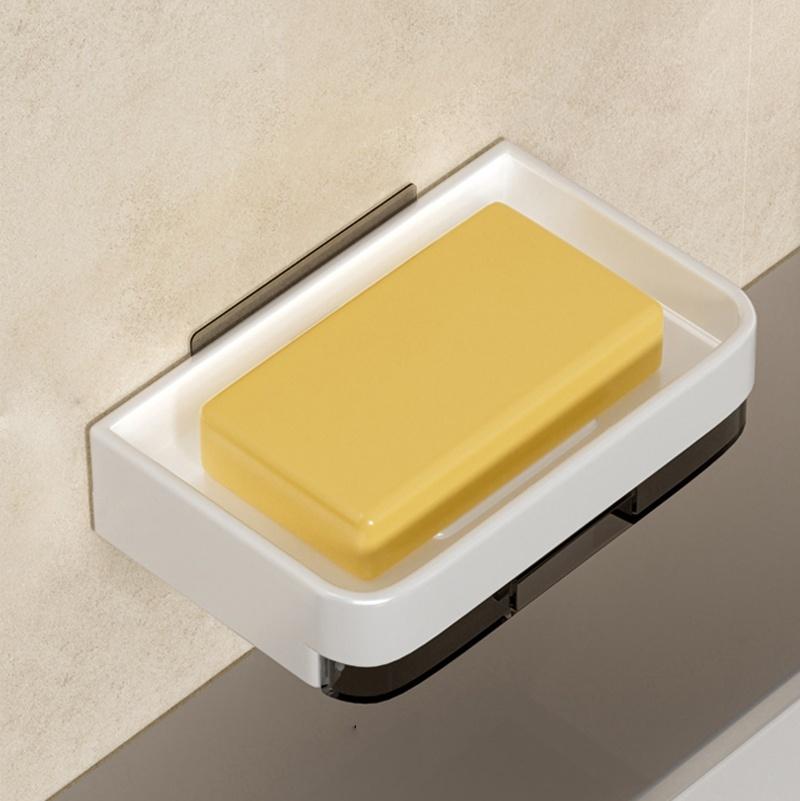 Delmeden Sabunluk Banyo Sabunluğu Drenajlı Su Duvar Sabunluk Düzenleyici Banyo Aksesuarları