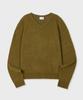 GLW Minimal V-Neck Crop Knit Olive