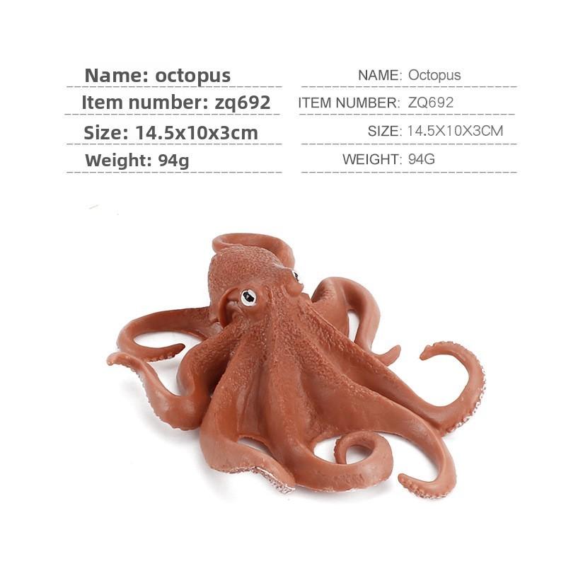 Octopus Squid And Realistic Marine Animal Pvc Model Toy For Display Educational