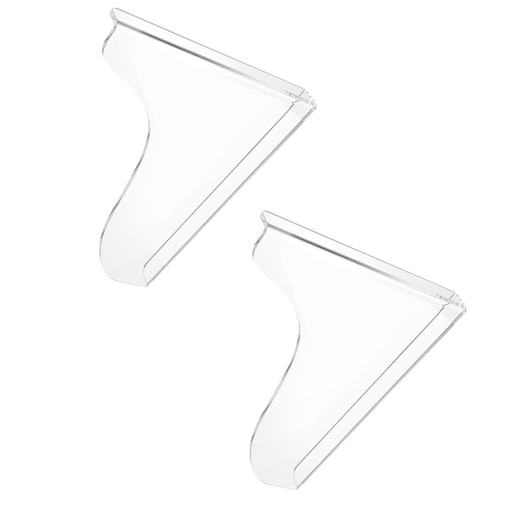 2 STÜCK Transparenter Duschspritzschutz Acryl Badewinkel Schutz Wannen-Ecke Wasserschutz für Zuhause Badezimmer