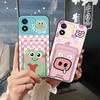 Anti-knock Waterproof Phone Case For Honor X5 Soft case Silicone TPU Graffiti Card sleeve Card slot Durable protective