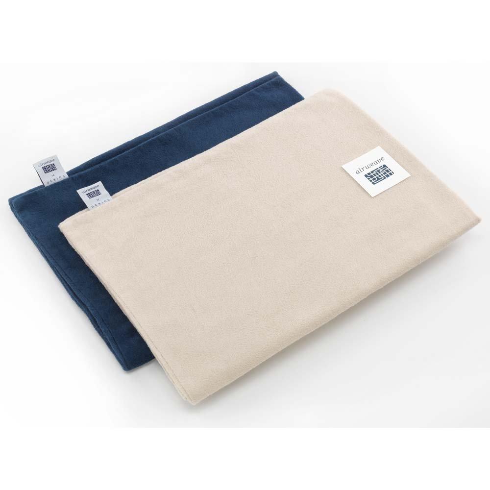 Airweave Soft Touch Terry Pillowcase, Navy, K-P0151-NV-1, Fabric, Absorbent, Quick-Drying