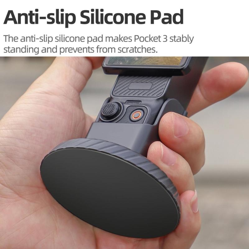 Magnetic Mount for Pocket 3 Featuring High Strength Magnets and NonSlip Silicone Bottom for Safe Filming