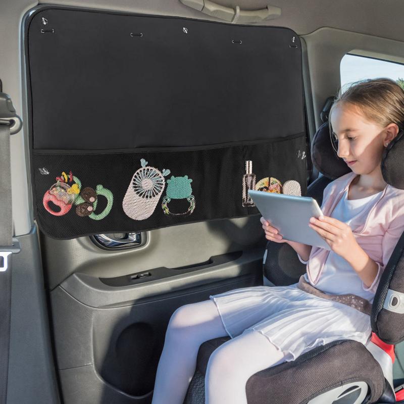 

Car Window Sun Shade Side Window Sun Protection Cover With Pocket Suction Cup Automotive Baby Accessories Blocks Heat And UV United States