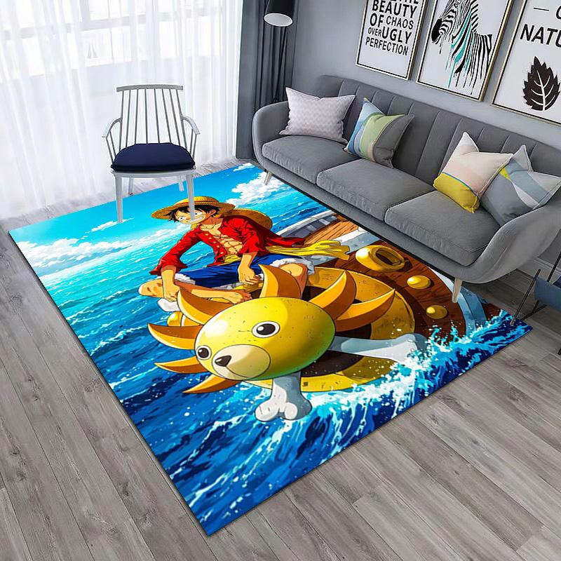 Starring the Japanese cartoon ONE PIECE Monkey D. Luffy carpet is suitable for living room and bedroom doormats office balcony decorative carpet V21