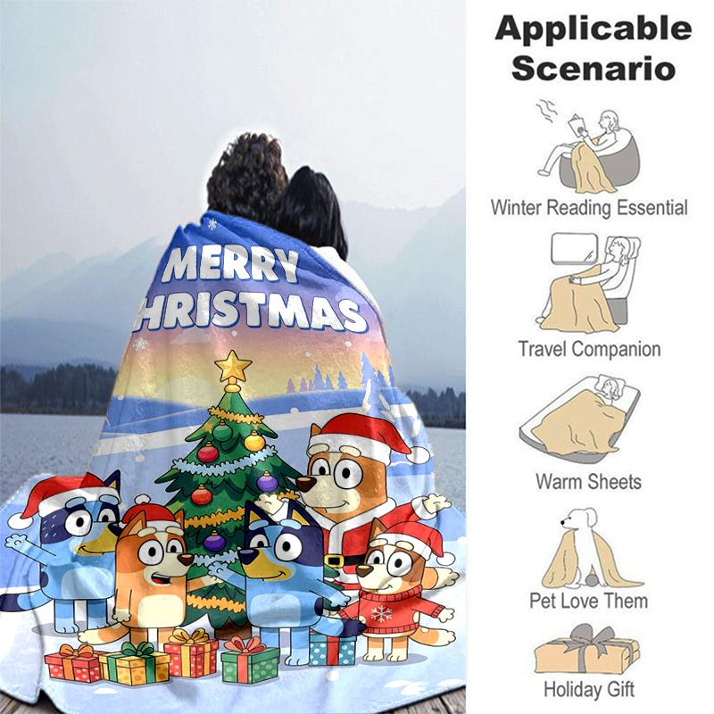 1Pc Christmas Friends Celebration Blanket Soft And Comfortable Casual Warm Camping Travel Christmas Halloween Gift M29216