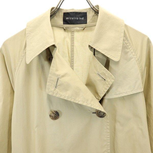 Mizuiro ind made in Japan Trenchcoat Beige Langer Mantel Damen Gebraucht
