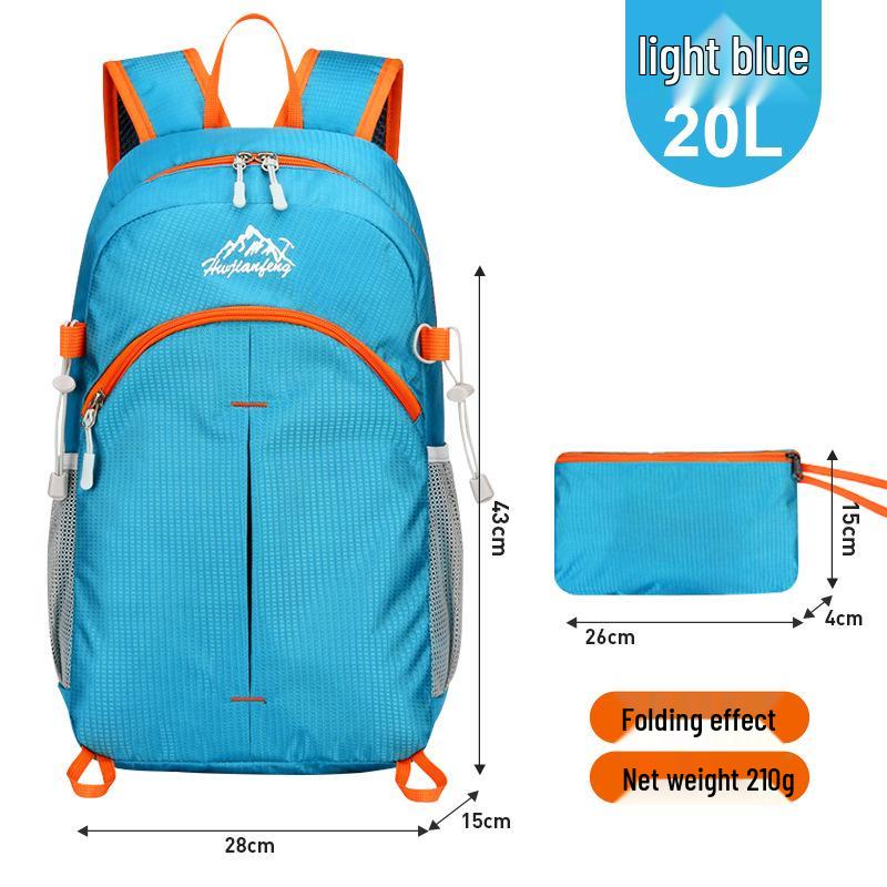 Unisex Ultra-Light Large Capacity Foldable Travel & Sport Backpack for Hiking and Cycling